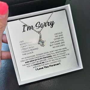 New I’m sorry necklace